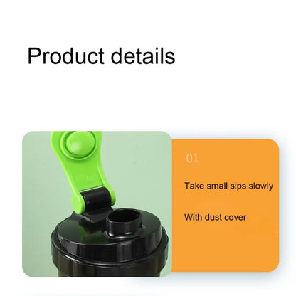 Large capacity shaking bottle for sports (RED)