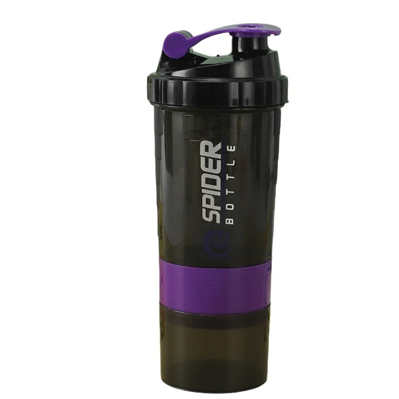 Large capacity shaking bottle for sports (PURPLE)