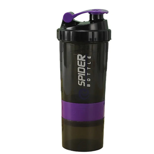 Large capacity shaking bottle for sports (PURPLE)