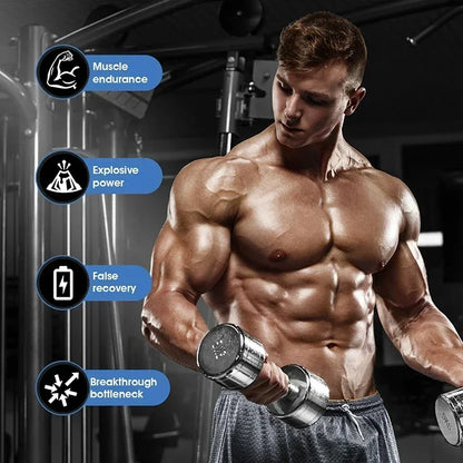 Creatine Monohydrate - Enhance Muscle Strength, Promote Muscle Recovery and Growth, and Improve Athletic Performance Vegan.