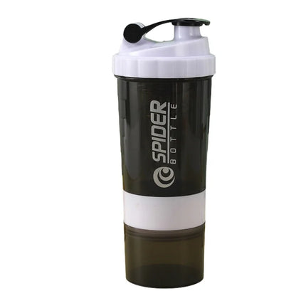 Large capacity shaking bottle for sports (WHITE)
